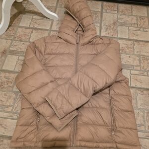 Abercrombie & Fitch Light Brown Puffer Jacket